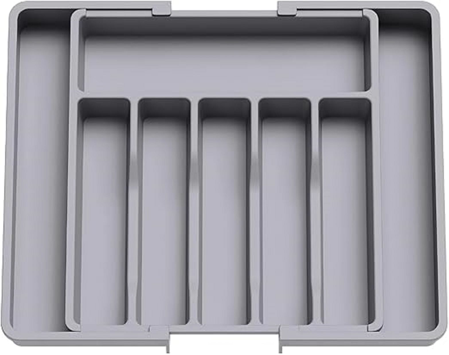 Grey Expandable Cutlery Storage Divider For Drawer - JG20375406