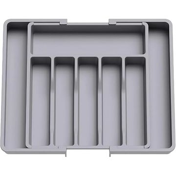 Grey Expandable Cutlery Storage Divider For Drawer - JG20375406