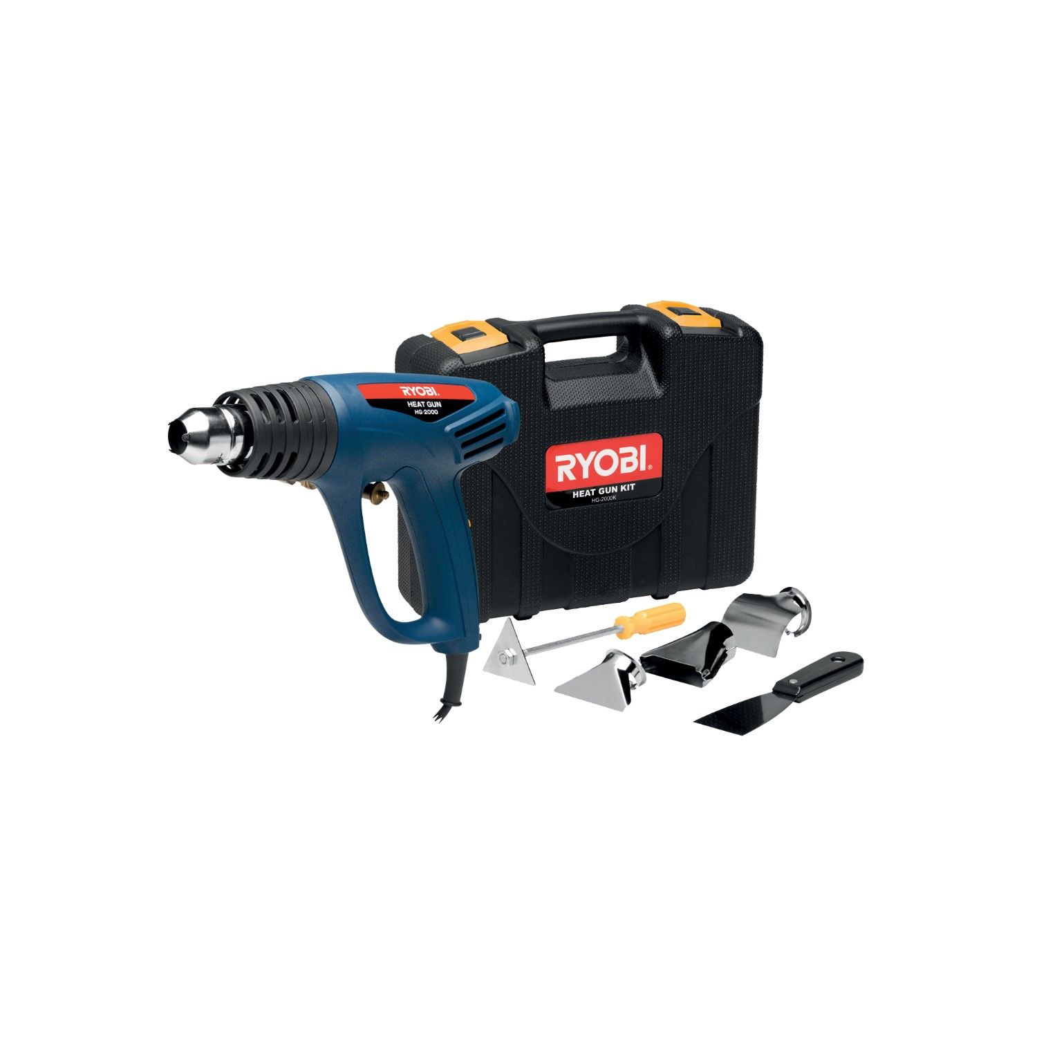 RYOBI HG-2000K Hot Air Heat Gun Kit 2000W (600 degrees)