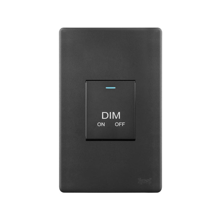 SYNERJI SWITCH DECO 4X2 DIMMER - Matt Black