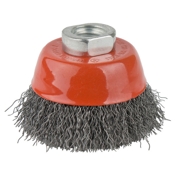 Wire Cup Brush Crimped Plain 60Mmxm14  Blister