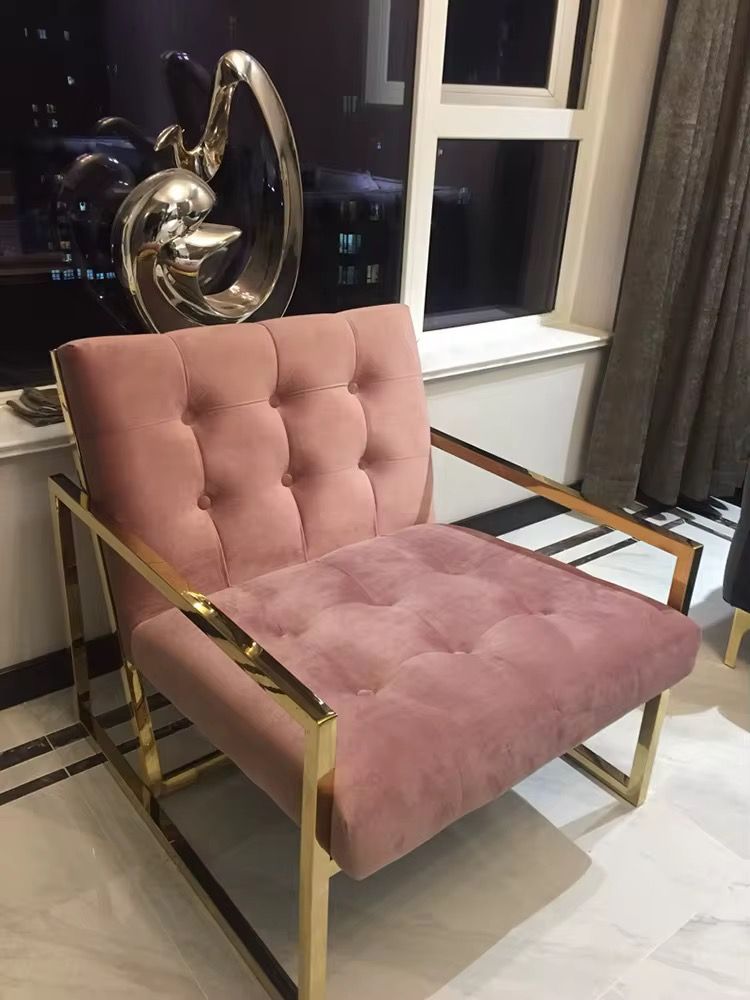 Interiors by Premier Velvet Arm Chair, Comfortable Armchair with Button tufting, Velvet Upholstery Lounge Chair for Home