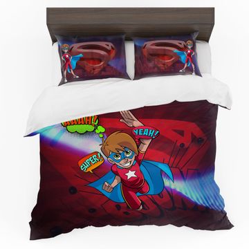 Superheroes Duvet Cover Set Double