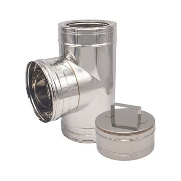 ECONOFIRE 150MM Double Skin T-Piece