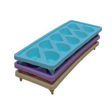 MISS MOLLY Ice Cube Tray Lemon/Lilac/Mint 3 Piece BPA-Free