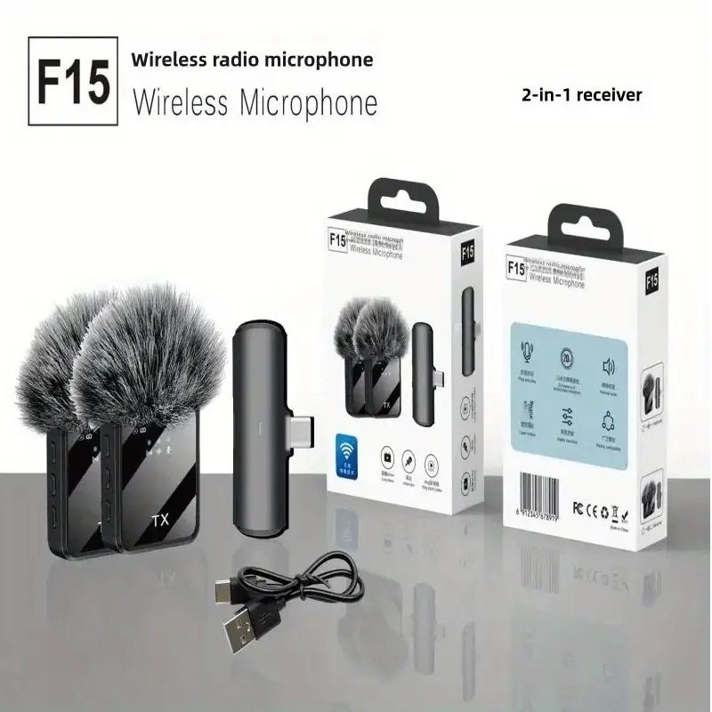 2in1 Dual Wireless Microphone