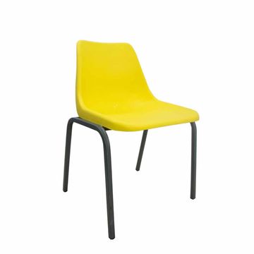 Vividitto - Adult School Chair Steel Frame - Yellow