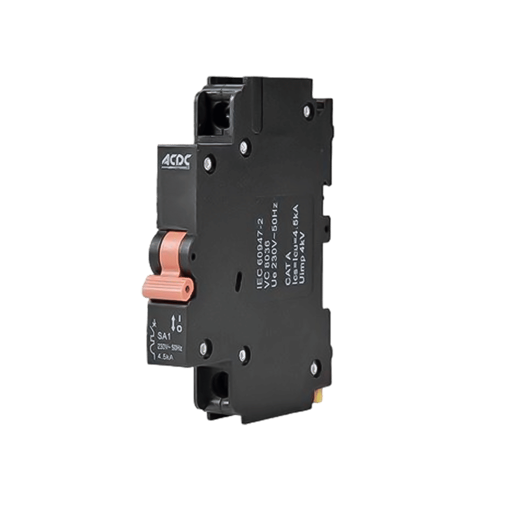 Circuit Breaker 13mm 4.5KA  1 Pole C-Curve   63A