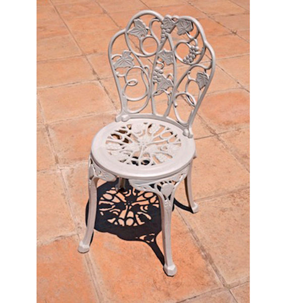 Ageless & Beautiful!   Cast Aluminium Patio Chair - Grape Chair