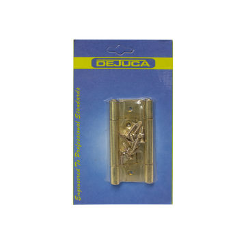 Dejuca - Flush / Sinkless Hinge - Bp - 100mm - 1pair/Card  - 6 Pack