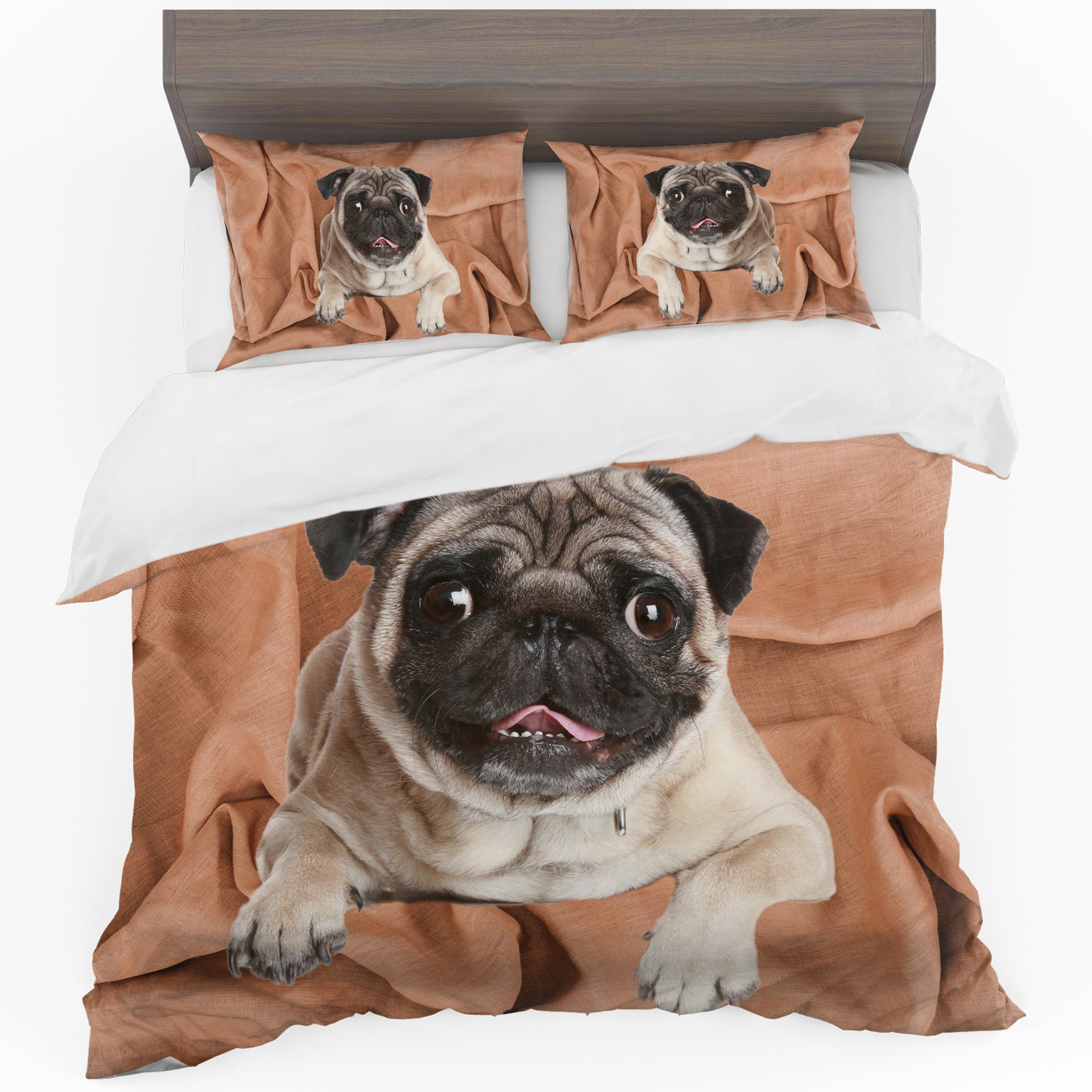 Ruffled Pug Duvet Cover Set Double LEROY MERLIN South Africa