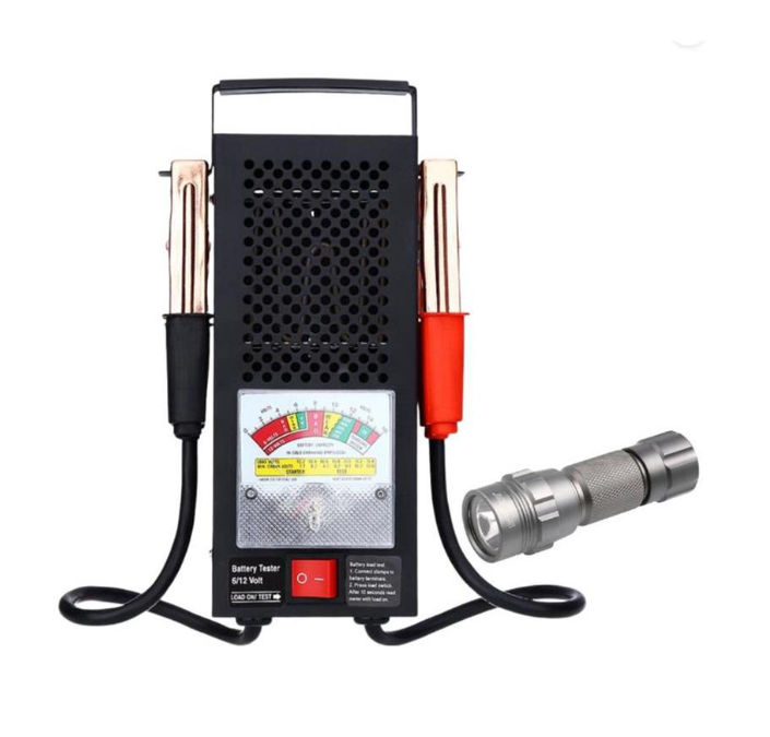 Analogue Battery Load Tester and Stier Shockproof Torch