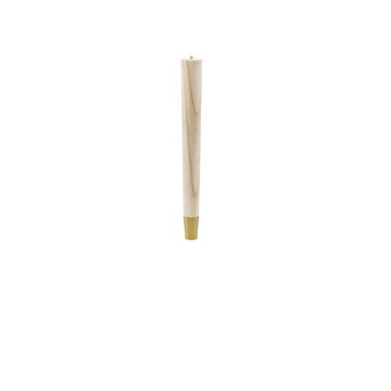 Cone Leg with M8 Bolt, H400mm x 45mm x 25mm, Raw Pine (4 Pack) BY WOODLY