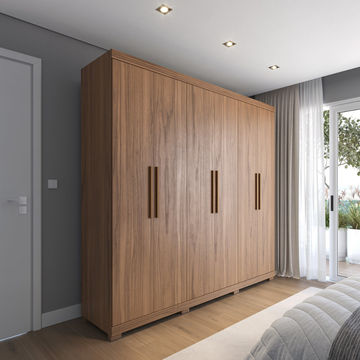 Memphis Double Wardrobe Brown