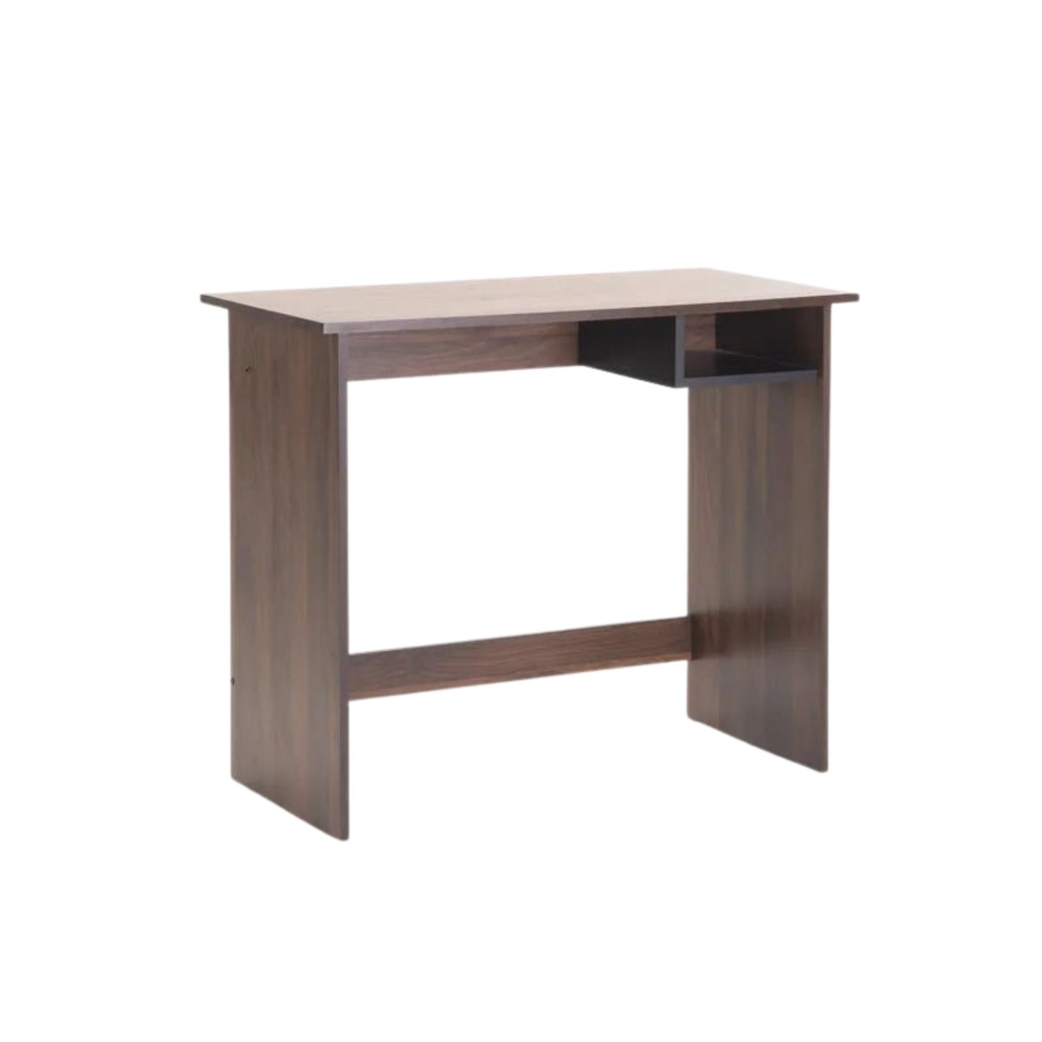 Compact 90cm Study Desk - Walnut