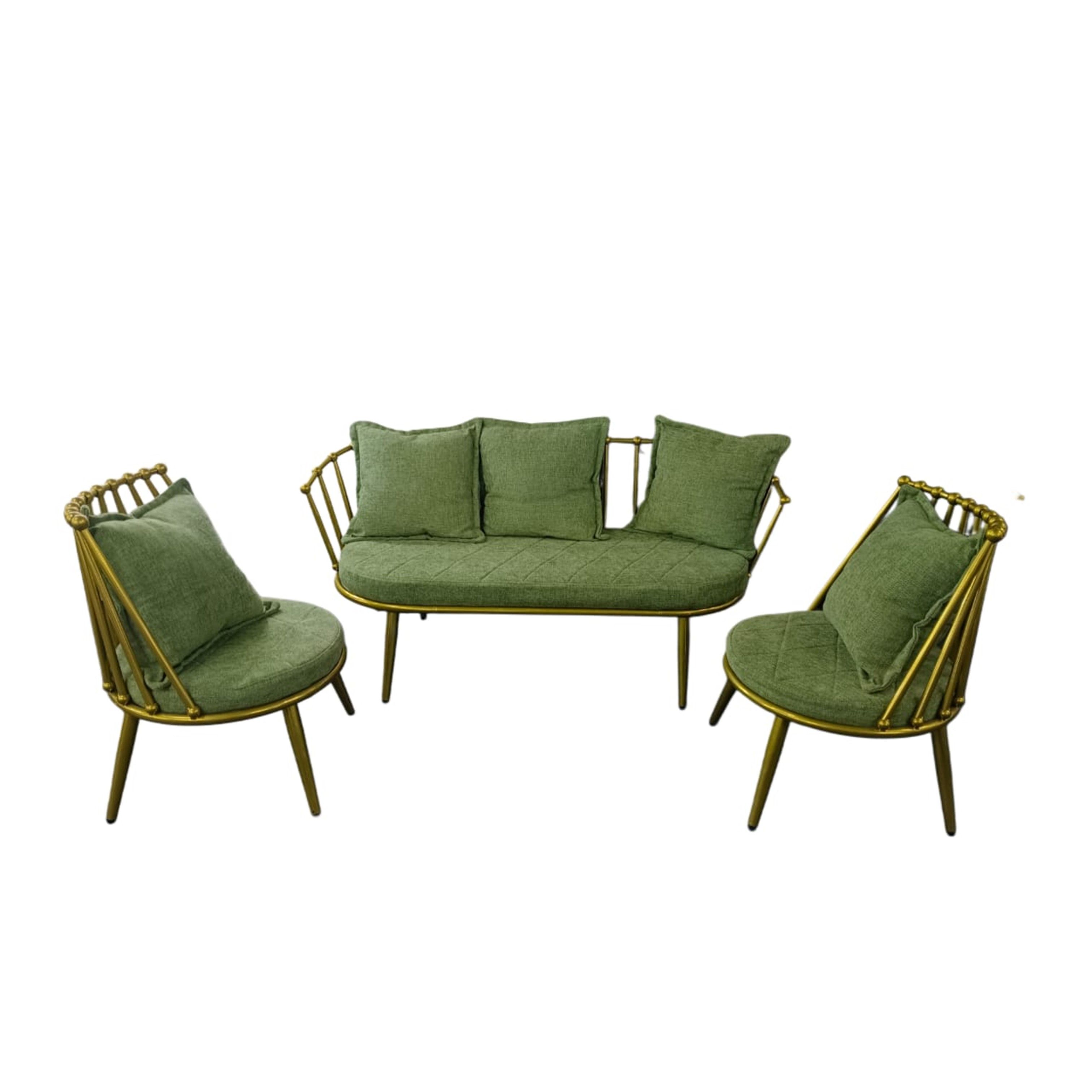 Wrought Iron Outdoor Lounge/Patio Set - Green