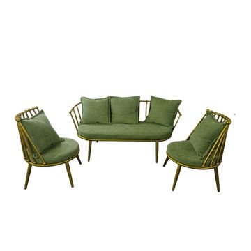 Wrought Iron Outdoor Lounge/Patio Set - Green