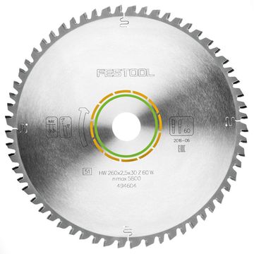 Festool - Universal Saw Blade 260 x 2,5 x 30 W60 494604