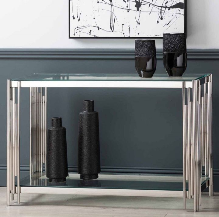 Prestige Home - Bali Console Table Silver