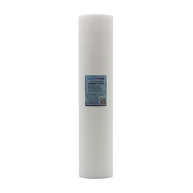 SUPERPURE 20 inch Big Blue Sediment Water Filter Cartridge (10-Micron)