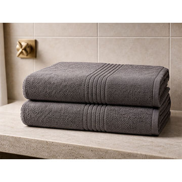 Hotel Collection 600GSM 90x160cms Bath Sheets - 02 Piece Pack - Pavement