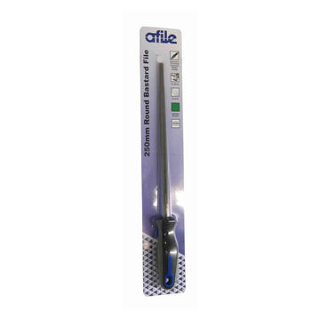Afile - Round Bastard File - Handled - 250mm