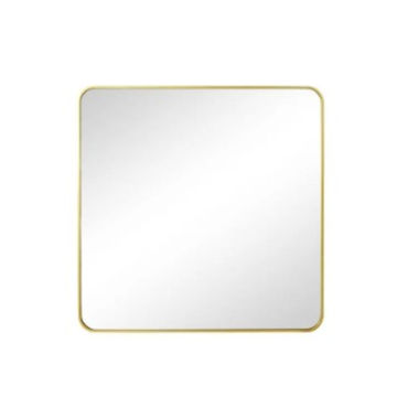 Gold square mirror - 800mm by 800mm