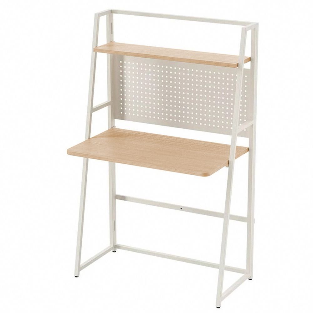 KCW FURN:Small Folding Desk with Bookshelf