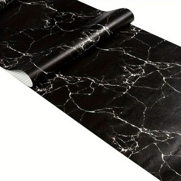 Black and White Marble self Adhesive Contact Paper