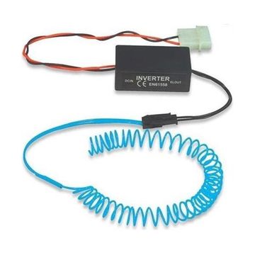 Manhattan El Cable Neon Electric Blue - Flexible Wire, Bright Blue Glow, 1.5M Length, Inverter Included, Standard 4 Pin Power Supply Connector