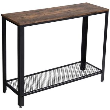 Bragg Kyoto Entryway Console Table, Rustic Brown