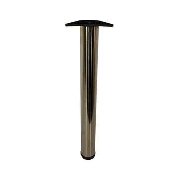 Office Leg, H710mm x 80mm, Brushed Satin Nickel (4 Pack) BY WOODLY