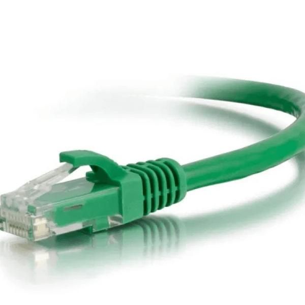 Acconet Cat6 Utp Flylead, 1 Meter, Straight, Stranded Cable, Moulded Boots And Plugs, Green