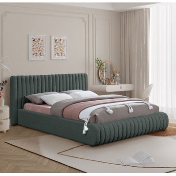 Scarlette Sleigh Bed Double -Coco Grey