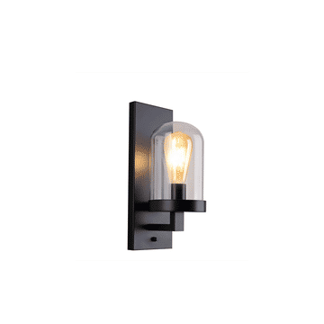 D2-89 Black Wall Light 1XE27