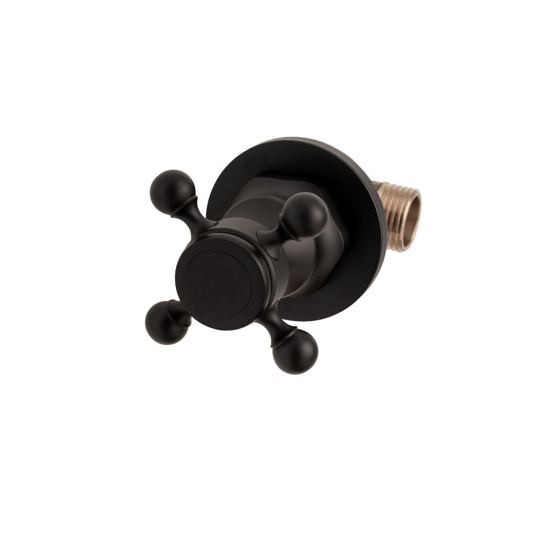 Trendy Taps Premium Quality Blackened Brass Stop Tap