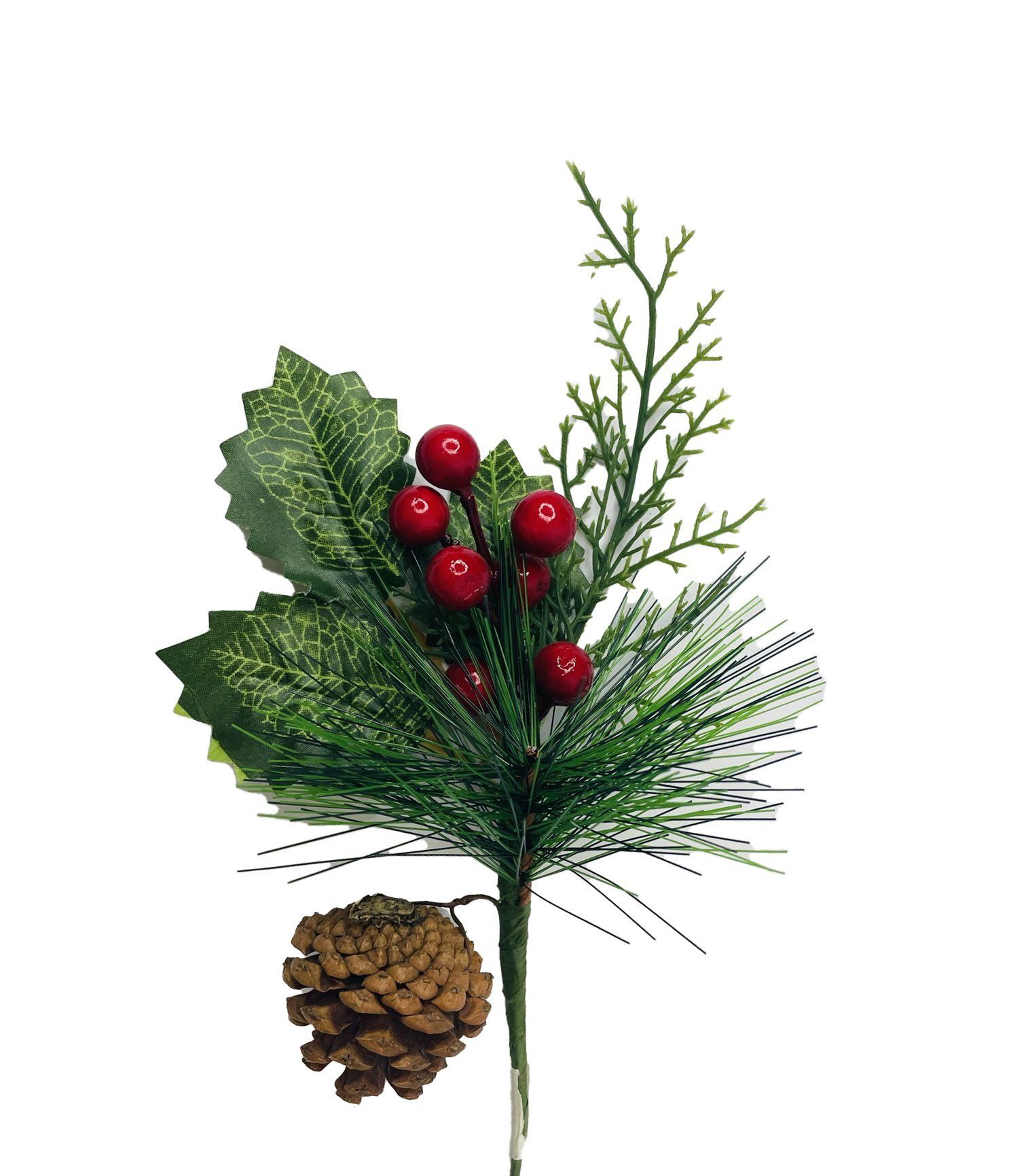 BERRY & PINECONE SPRAY 27CM