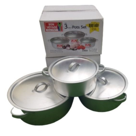 Bon Voyage - 3 Piece Pots Set with Bakelite Handles