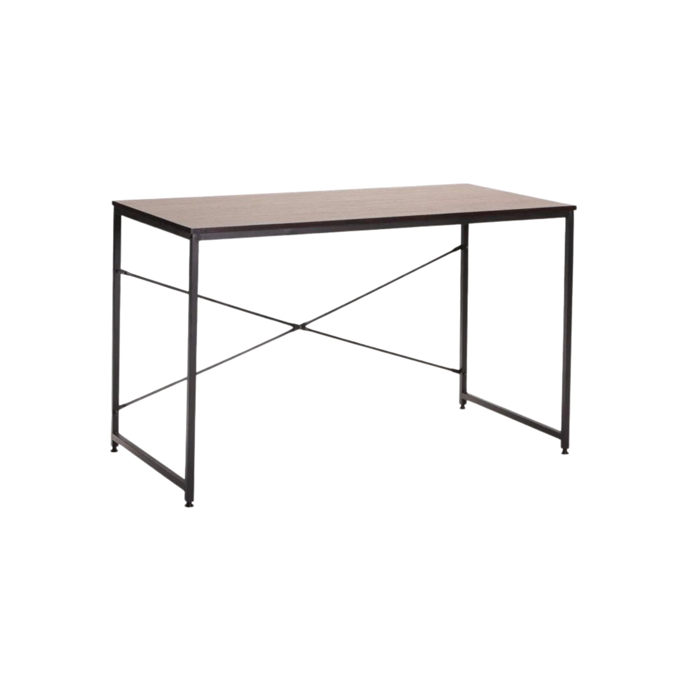 120cm Metal Frame Home Office Desk - Wenge
