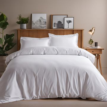 Simply Sleep - Lodge Collection - Oxford Duvet Cover Set-Optical White-King(06 Sets)