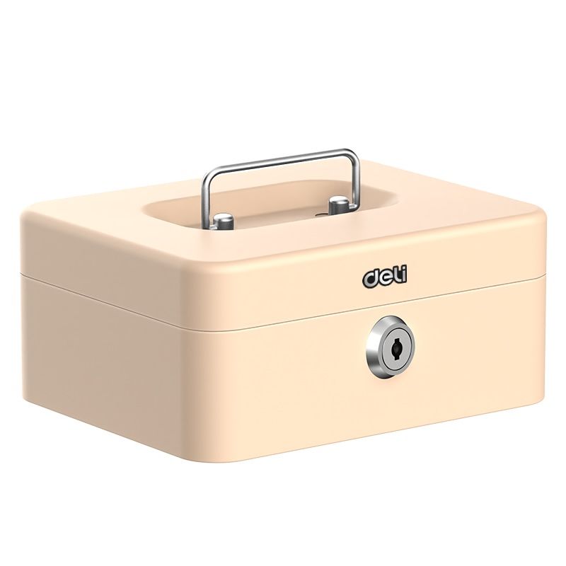 Deli Cash Box Steel 92016 cm Cashmere