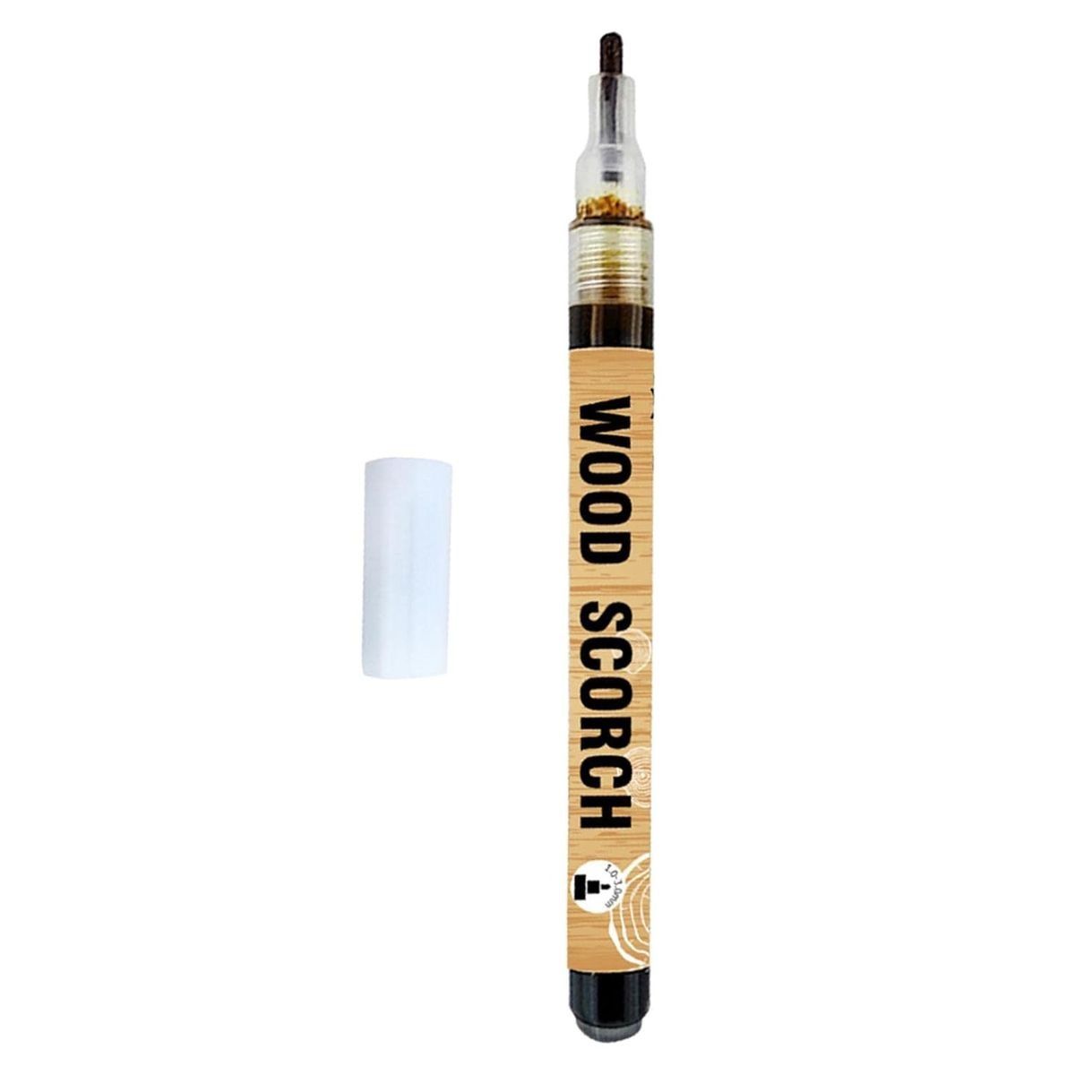 Wood Burning Scorcher Marker pen Round Tip 1mm Pyrographer Arts Crafts