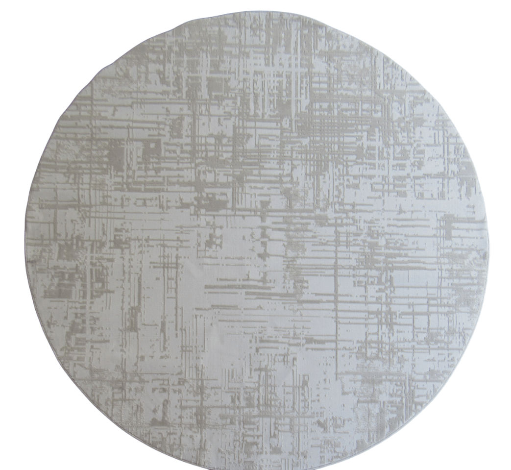 BK Carpets & Rugs – Modern Round Rug - Beige - Cream - 2m x 2m