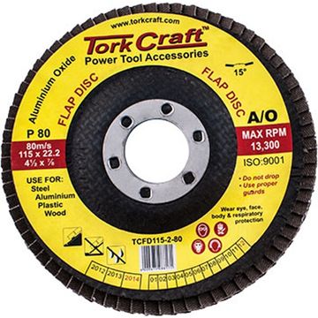 Flap Disc 115Mm 15 Deg.Angle 80Grit