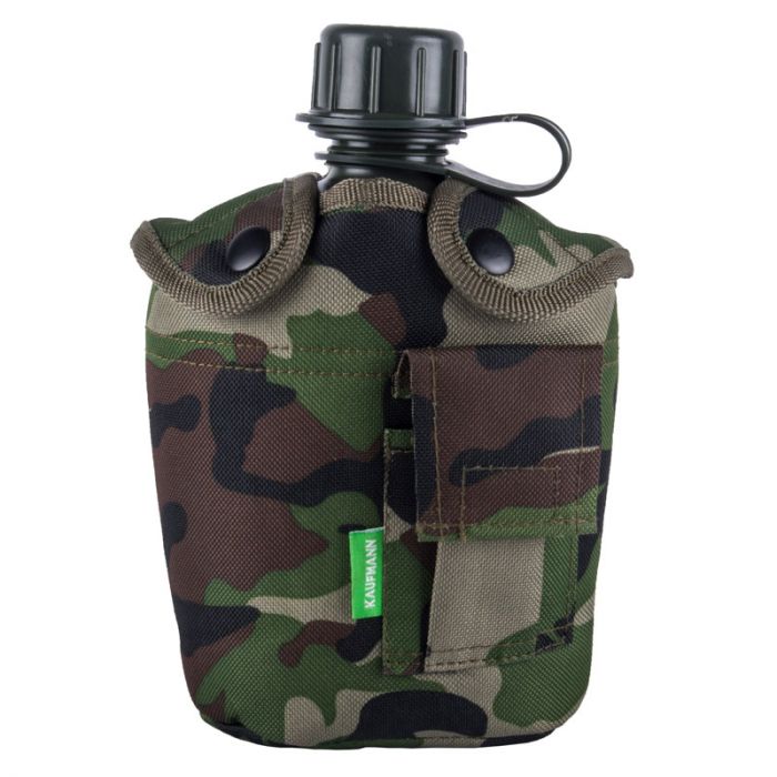Bulk Pack x 2 Kaufmann - Water Bottle with Camo Cover - 1 Litre
