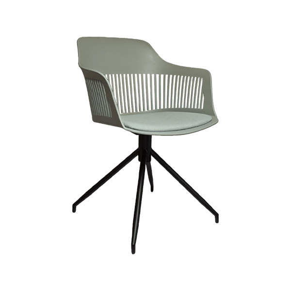 Chair Crazy Lyric Blk40 Chair - Green Fabric Seat