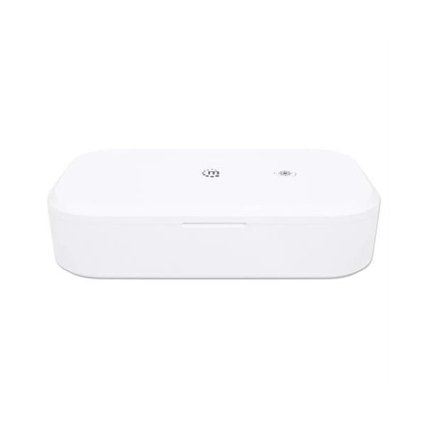 Manhattan Uv Phone Sanitizer - Uv-C Sanitizing Box, White, Retail Box , 1 Year Limited Warranty