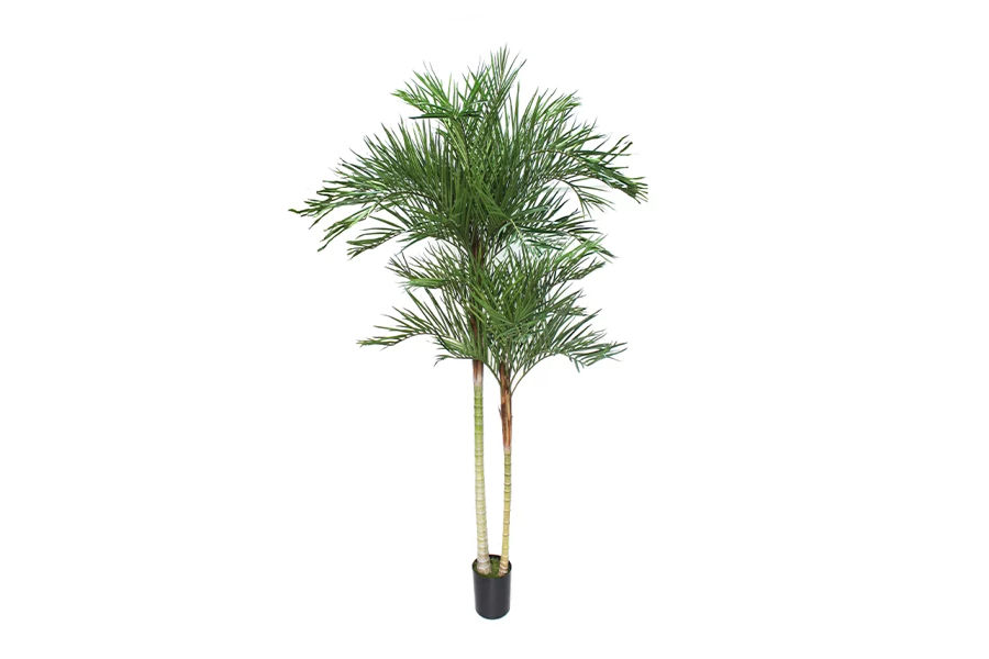 Artificial Areca Palm Tree 3 Stemmed 180cm with Plastic Liner