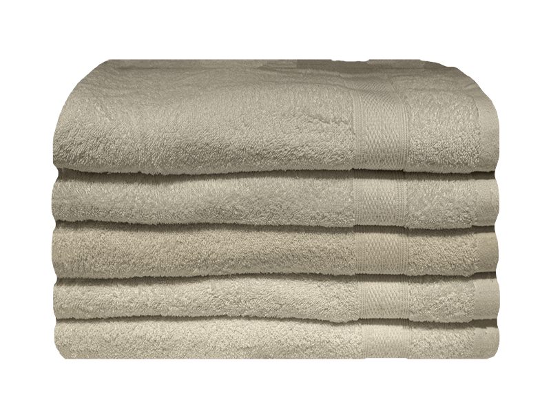 Bunty's Plush 450GSM 70x130cms Bath Towels-05 Pc Pack-Birch