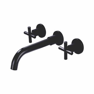 Wall Type Basin or Bath Mixer Tap AZ2153 Black